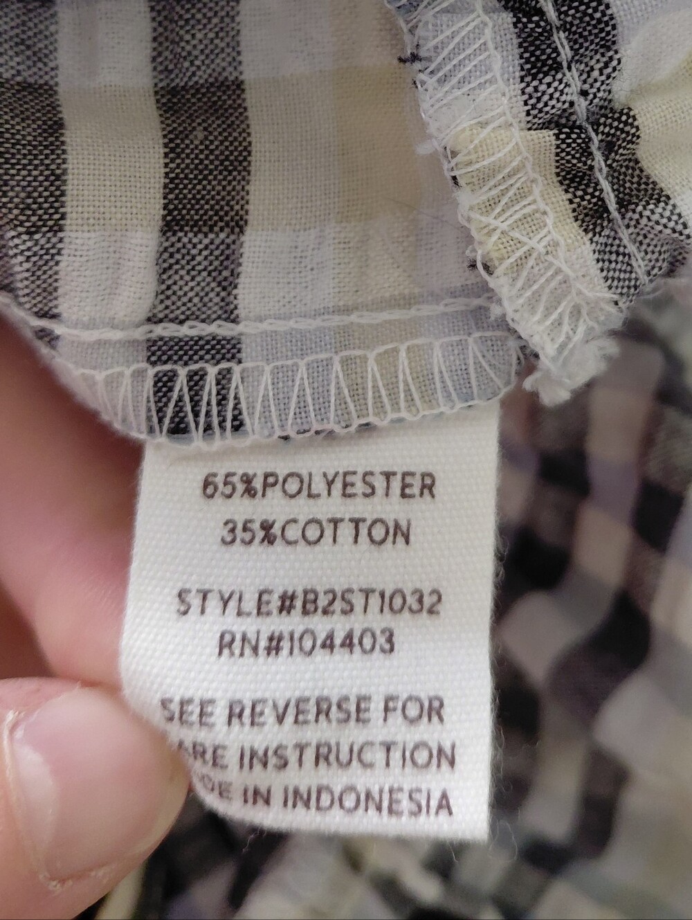 Blu Pepper Plaid Peplum Keyhole Back Flowy Cami Tank Top NWT Size L - Picture 5 of 6